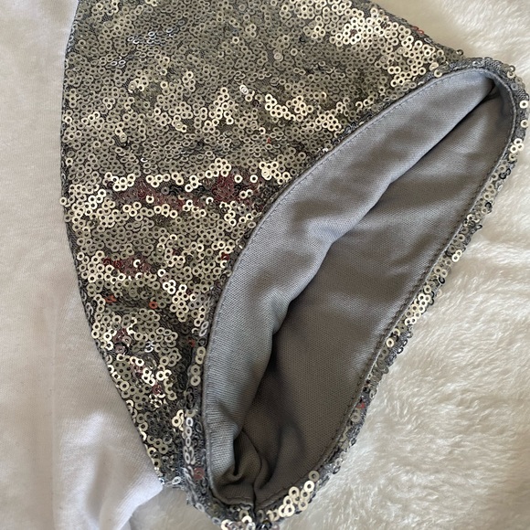 💫NWOT GLITTER QUEEN CROP TOP💫 SZ XL - Picture 2 of 3